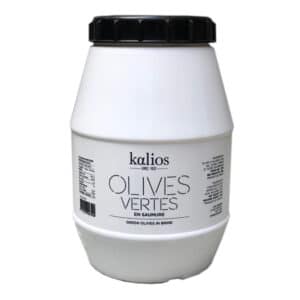 Green Chalkidiki Olives, in Brine, Large Calibre